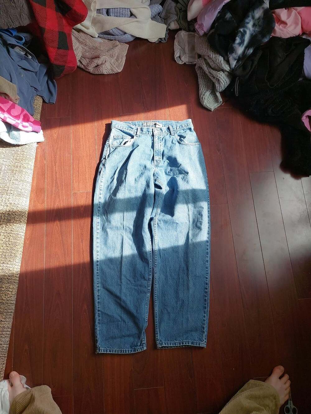 Levi's SilverTab Baggy Fit Jeans Size 33x34 Medium Wash Denim